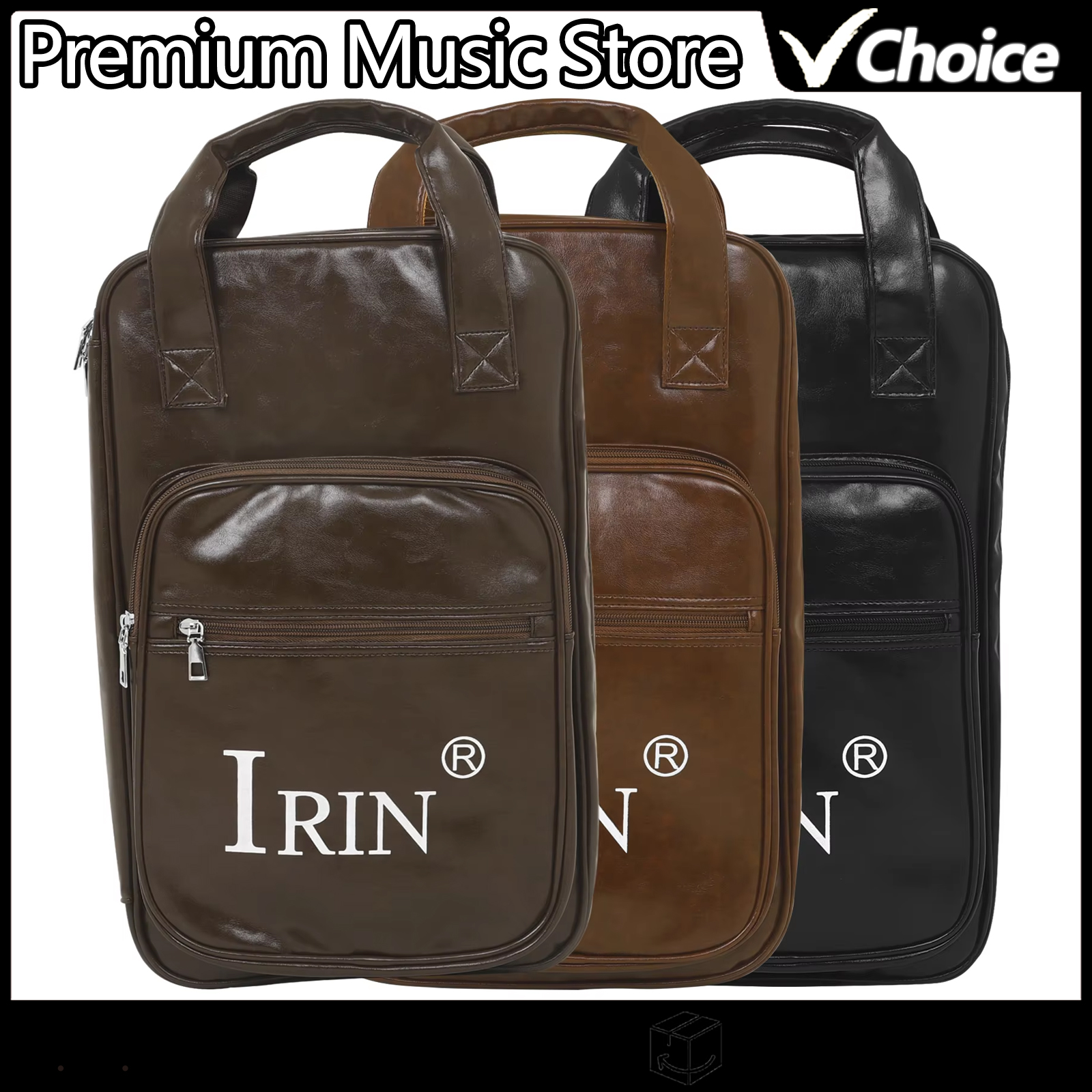 Musical Instrument Book - IRIN Drumsticks Bag PU Leather Drum