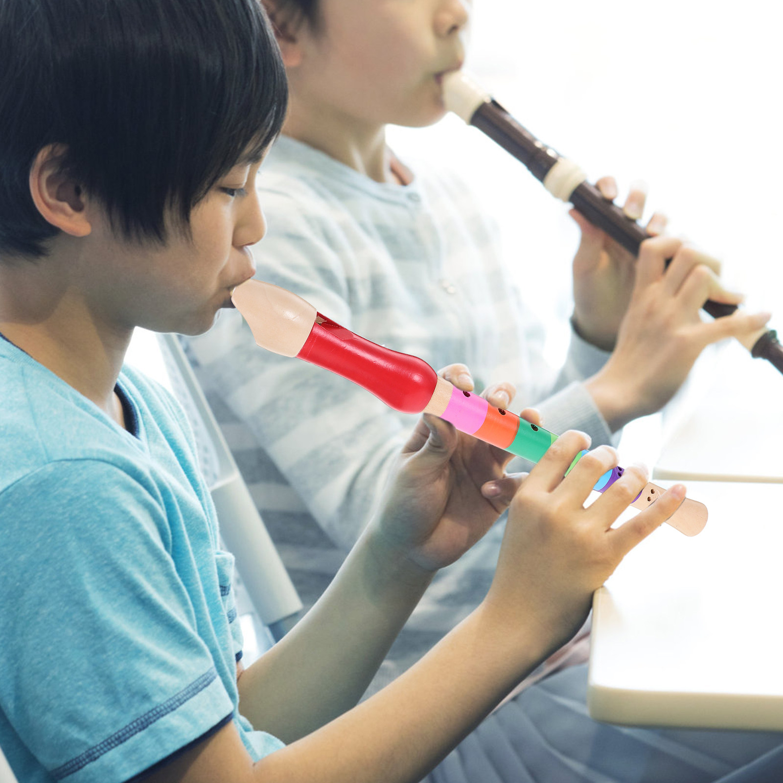 Musical Instrument A Recorder - Premium Wooden Soprano Recorder Flute 8
