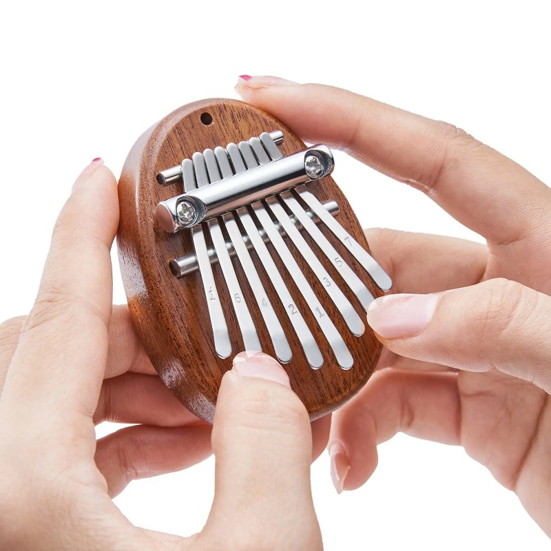 Musical Instrument African - Mini Kalimba 8 Key Thumb Piano