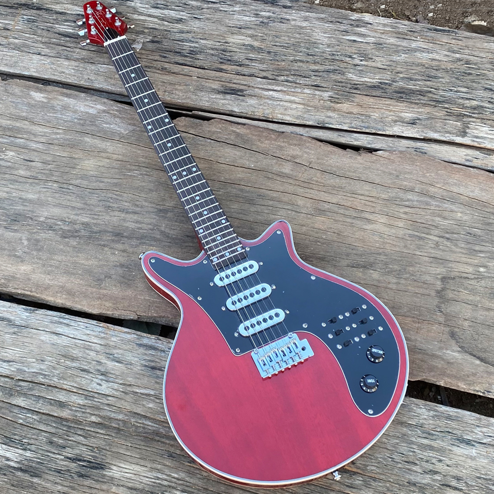 Dobro Resonator Guitar - Custom Brian May Red Electric Guitar