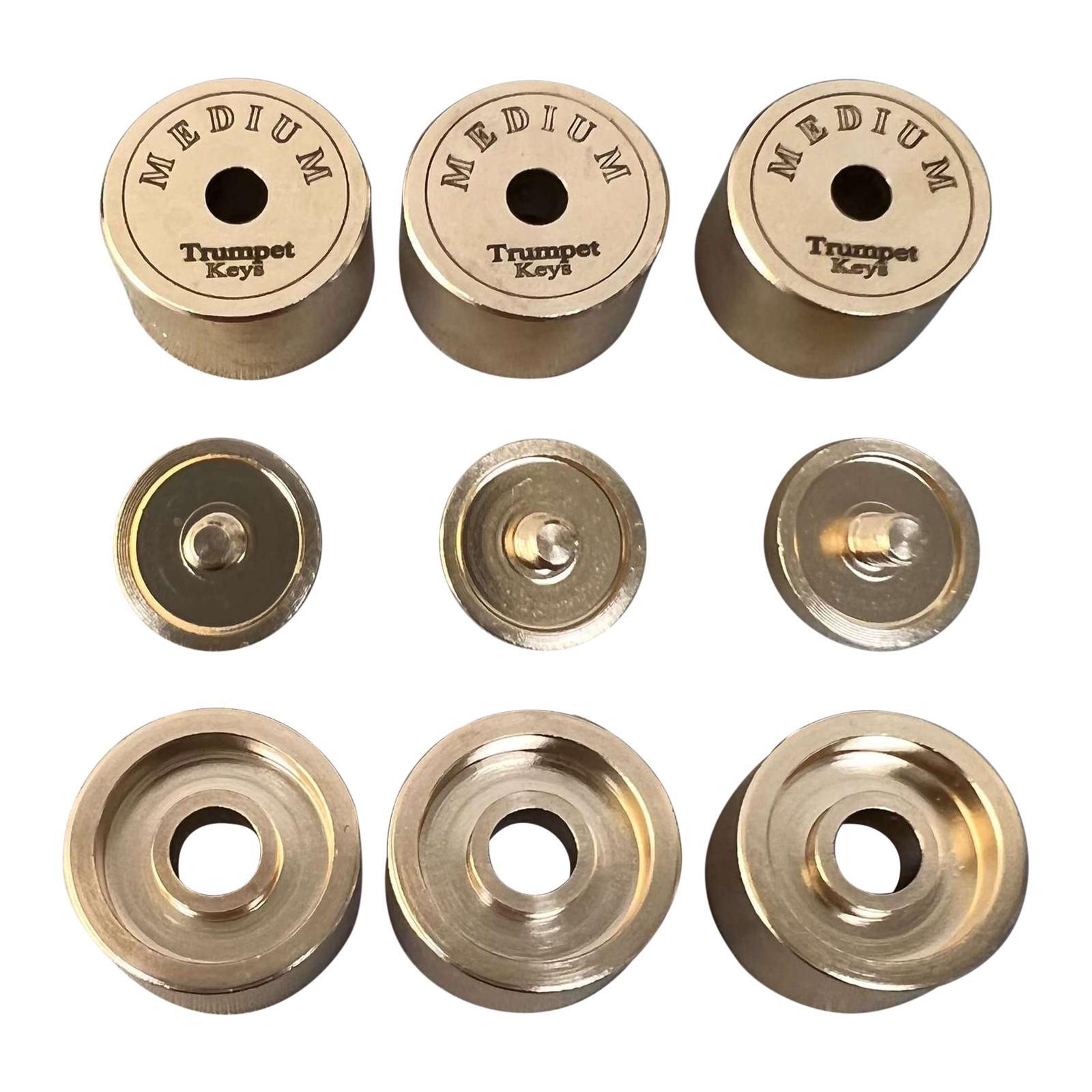 Musical Instrument Repairs - 9Pcs Trumpet Valve Caps - Heavy