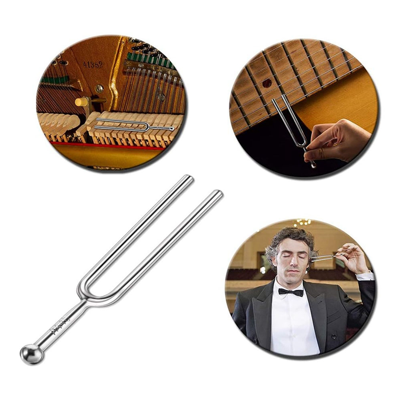 Musical Instrument Tuning Guitar Tuner. Standard Guitar Tuning - 3PCS A440hz Tuning Fork Silver Metal