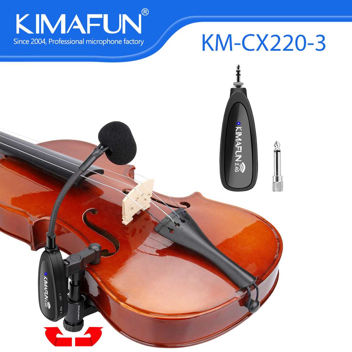 Musical Instrument Video - KIMAFUN 2.4G Musical Instrument Wireless Microphone