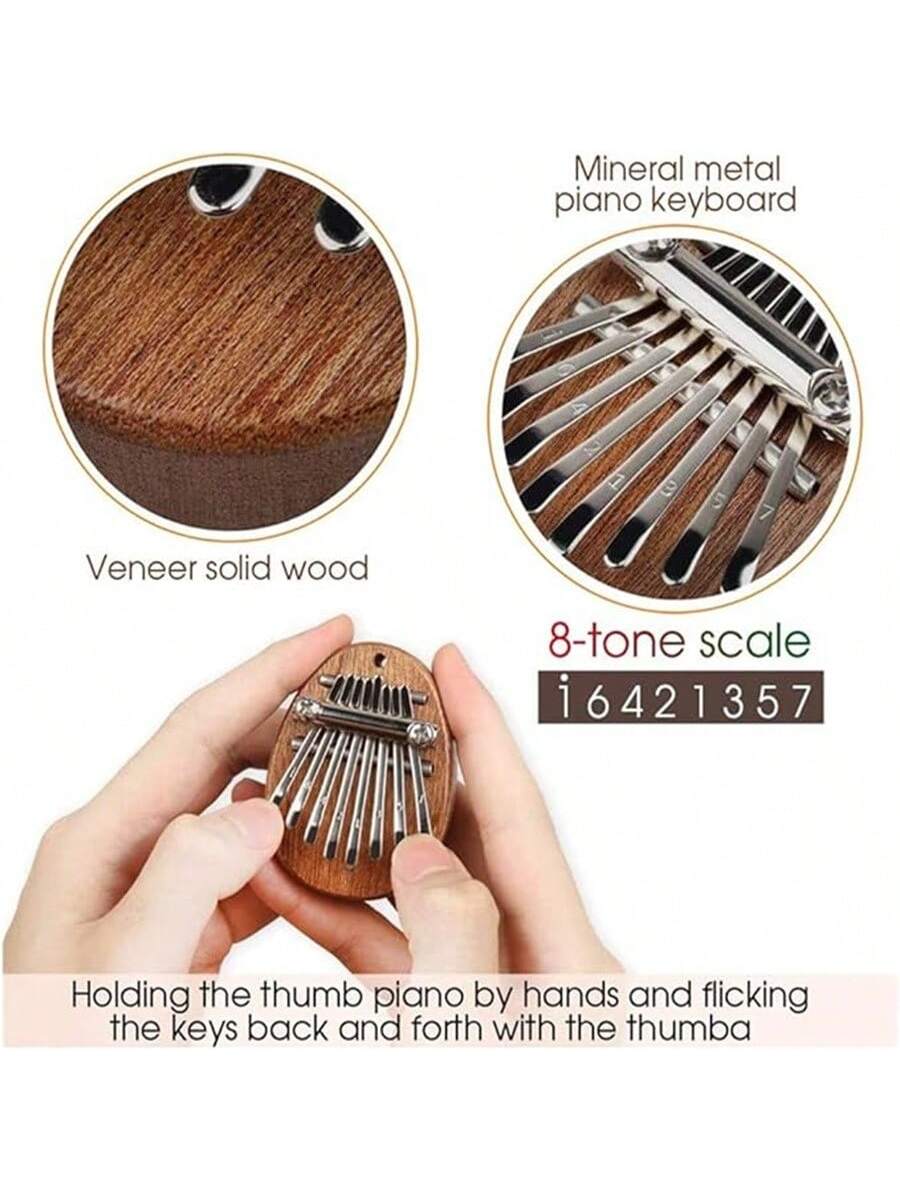 1pc 8 Key Kalimba exquisite Fi - đánh giá và giá Musical Instrument African