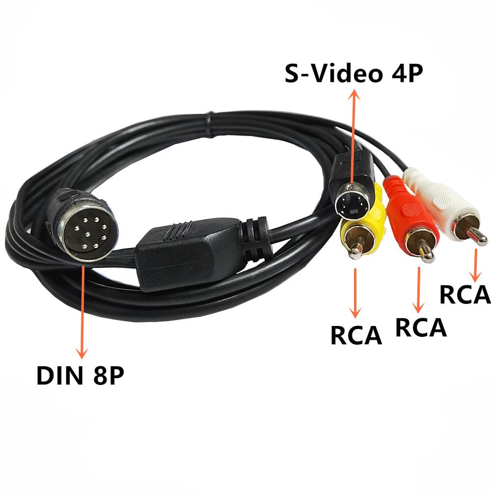 Din 8 Pin to S-Video 4pin Male - đánh giá và giá Musical Instrument Video