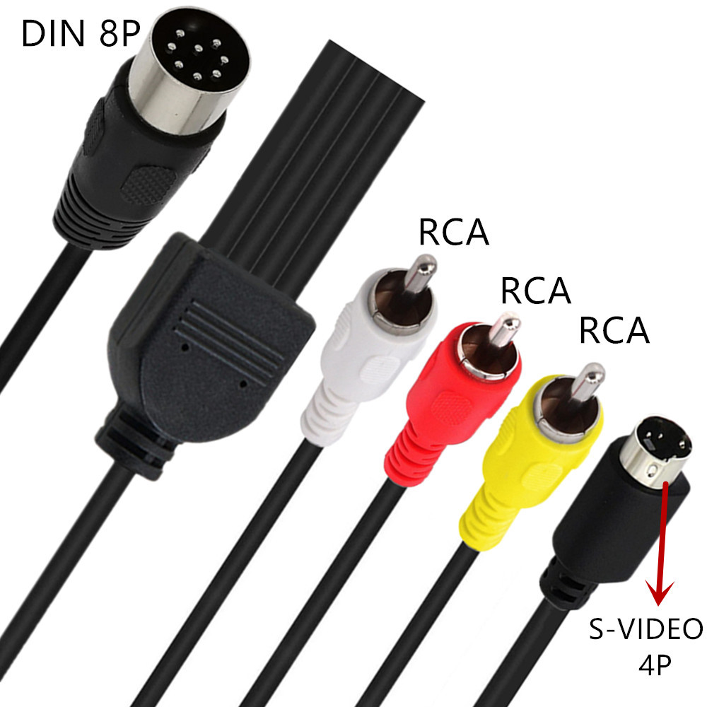 Din 8 Pin to S-Video 4pin Male - đánh giá và giá Musical Instrument Video