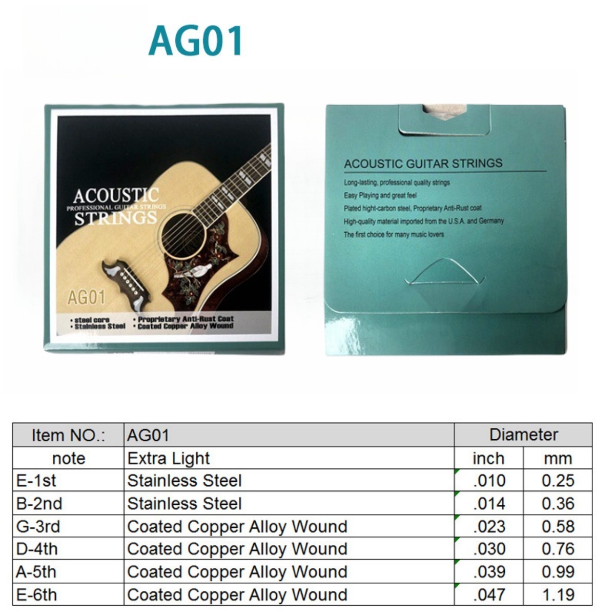 Miwayer 1 Set/6 String AG01 Ac - đánh giá và giá Musical Instrument Set
