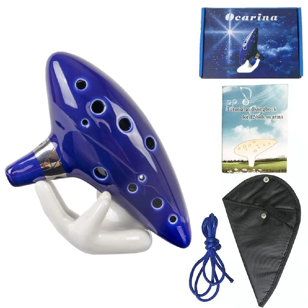 Ocarina,12 Tones Alto C Cerami - đánh giá và giá Musical Instrument Book
