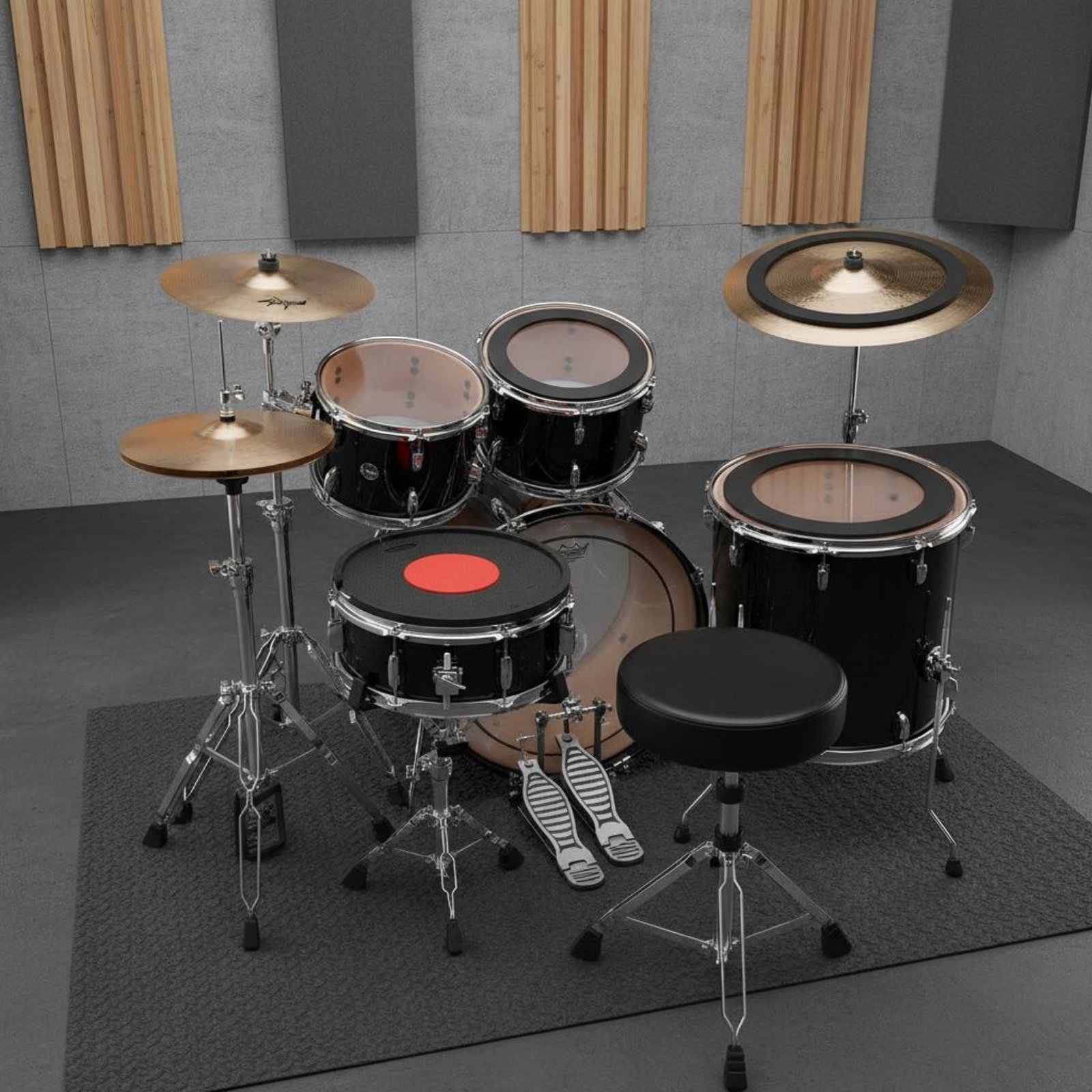 Rubber Drum and Cymbal Mutes N - đánh giá và giá Musical Instrument Set