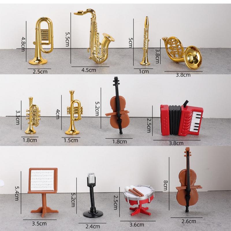 1 Set Home Decor Toy 1:12 Doll - đánh giá và giá Musical Instrument Project
