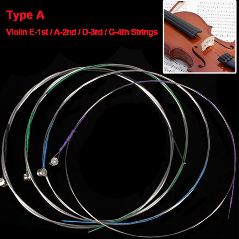 4pcs/set Violin Strings E-A-D- - đánh giá và giá Musical Instrument Set