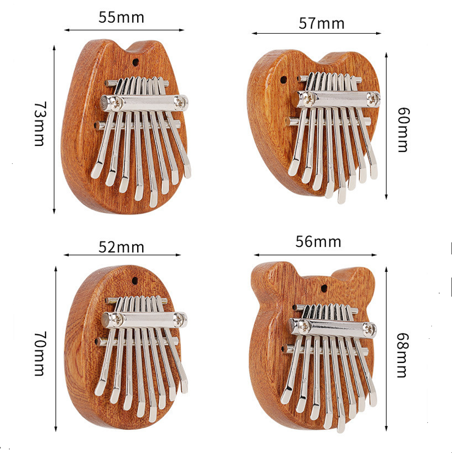 8 Keys Mini Kalimba Wooden Thu - đánh giá và giá Musical Instrument Set
