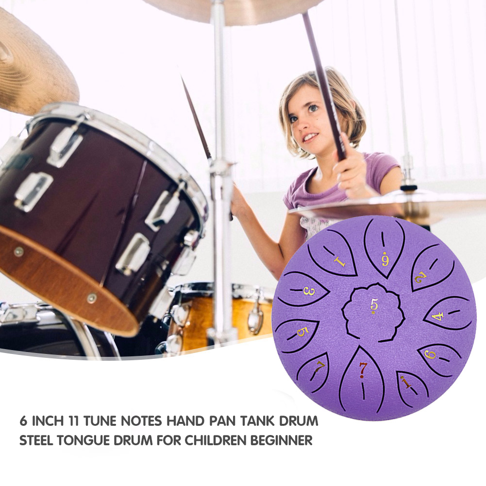 Glucophone Steel Tongue Drum 6 - đánh giá và giá Musical Instrument Percussion