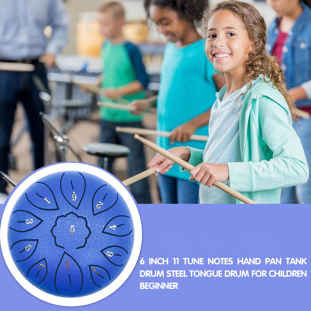 Glucophone Steel Tongue Drum 6 - đánh giá và giá Musical Instrument Percussion