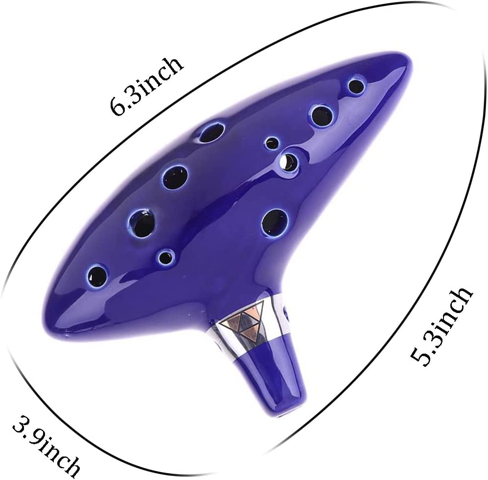 Ocarina,12 Tones Alto C Cerami - đánh giá và giá Musical Instrument Book