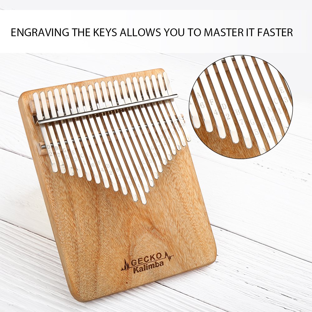 GECKO Kalimba 21-Key Camphor W - đánh giá và giá Musical Instrument African