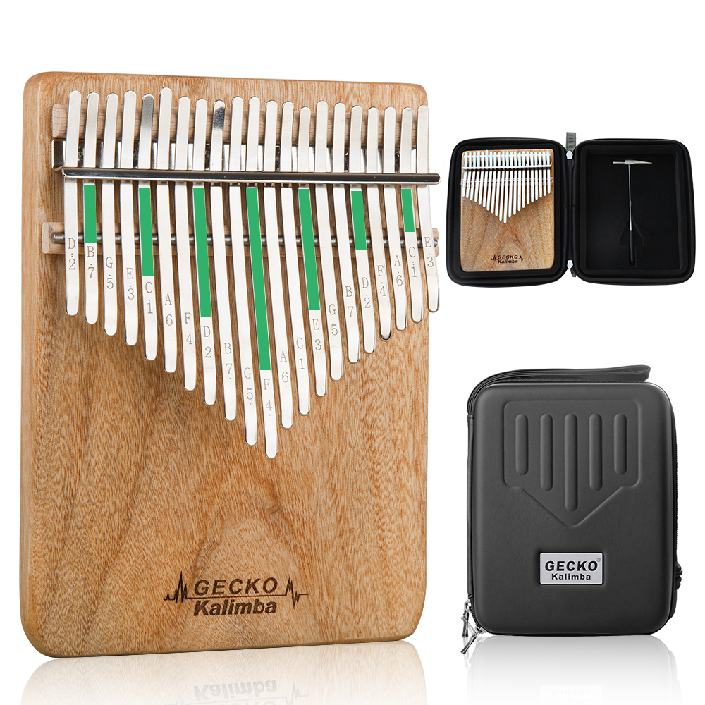 GECKO Kalimba 21-Key Camphor W - đánh giá và giá Musical Instrument African