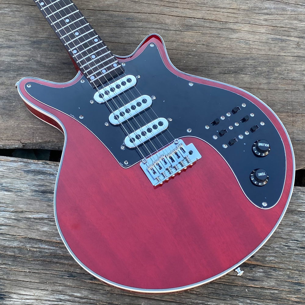 Custom Brian May Red Electric  - đánh giá và giá Dobro Resonator Guitar