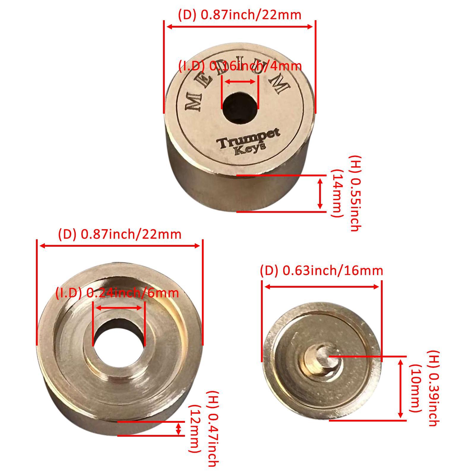 9Pcs Trumpet Valve Caps - Heav - đánh giá và giá Musical Instrument Repairs