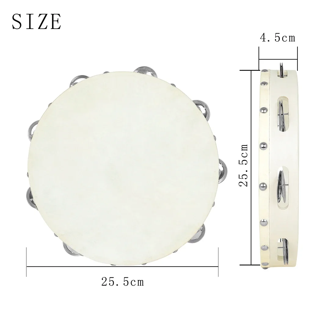 IRIN 10 Inches Tambourine Drum - đánh giá và giá Musical Instrument Project
