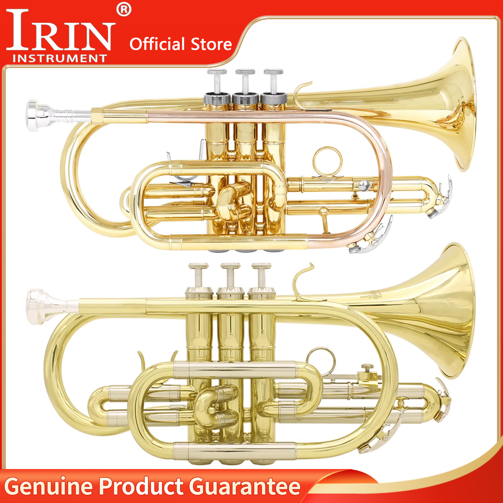 SLADE LDS830 Bb Cornet Gold Pl - đánh giá và giá Musical Instrument Cornet