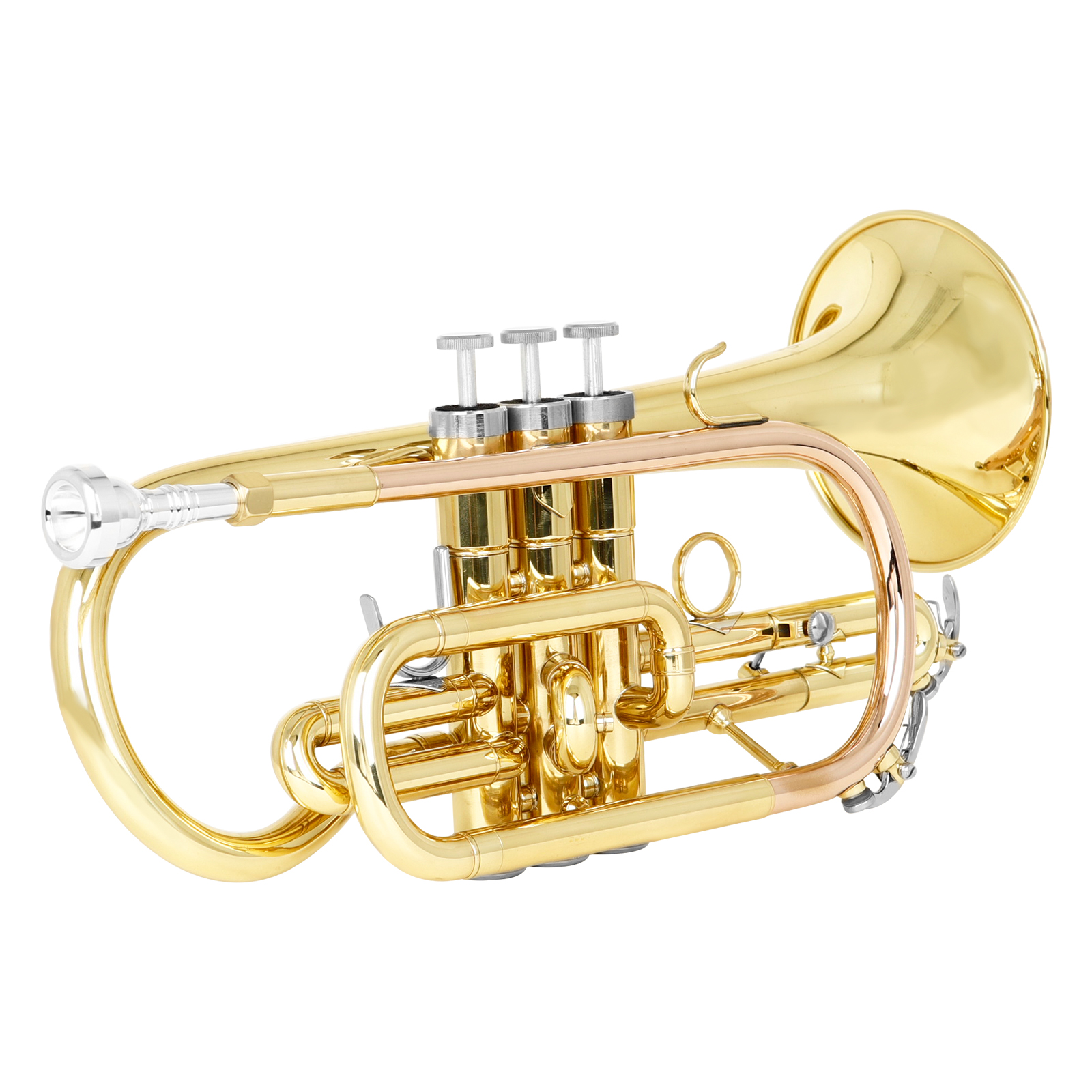 SLADE LDS830 Bb Cornet Gold Pl - đánh giá và giá Musical Instrument Cornet