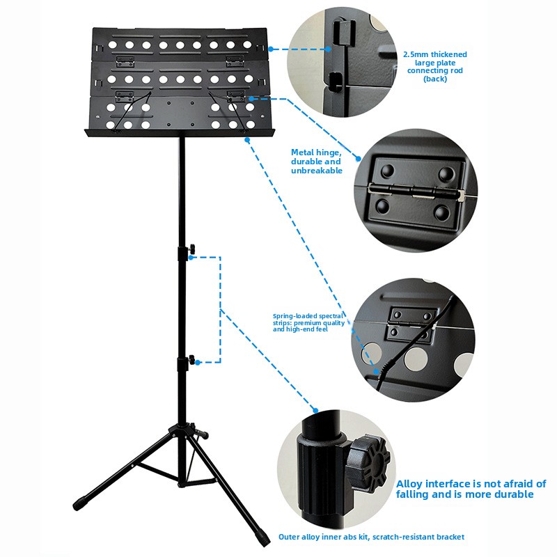Portable Folding Music Stand S - đánh giá và giá Musical Instrument Set