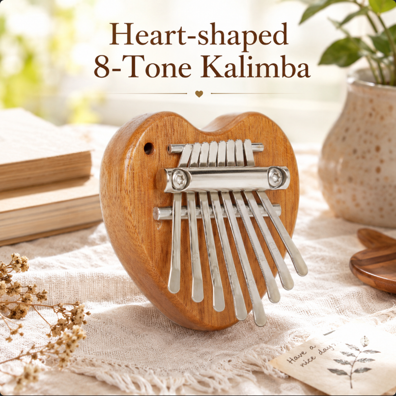 8 Keys Mini Kalimba Wooden Thu - đánh giá và giá Musical Instrument African