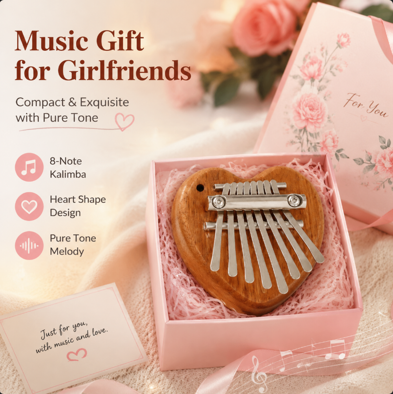 8 Keys Mini Kalimba Wooden Thu - đánh giá và giá Musical Instrument African