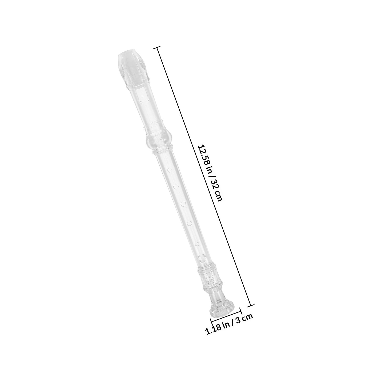 1Set 8-Hole Transparent Sopran - đánh giá và giá Musical Instrument A Recorder